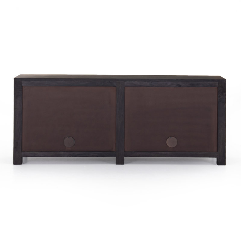 Tilda Sideboard, 33"H x 78"W x 18"D, Black Wash Mango