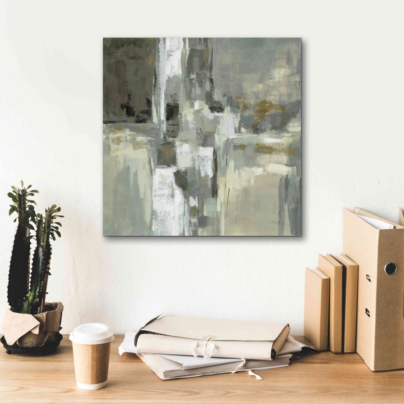 «Neutral Water» par Silvia Vassileva, art mural sur toile, H 18 po x l 18 po x P 0,75 po