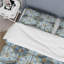 Ensemble de housse de couette à motif floral bleu et doré Vintage II-109145023