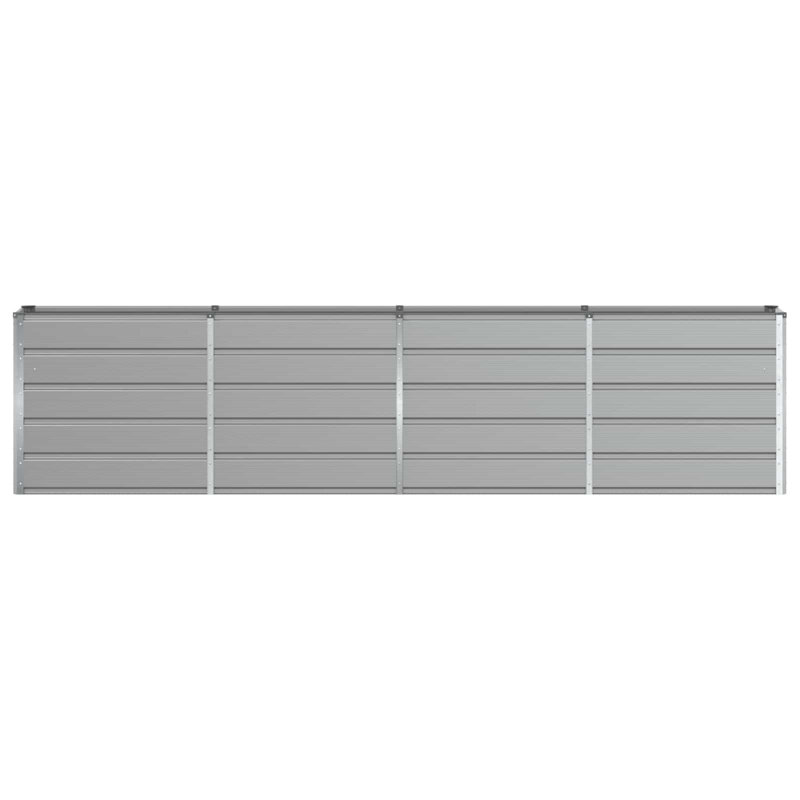 Planter Steel, Light Grey, 75cm H x 320cm W x 40cm D