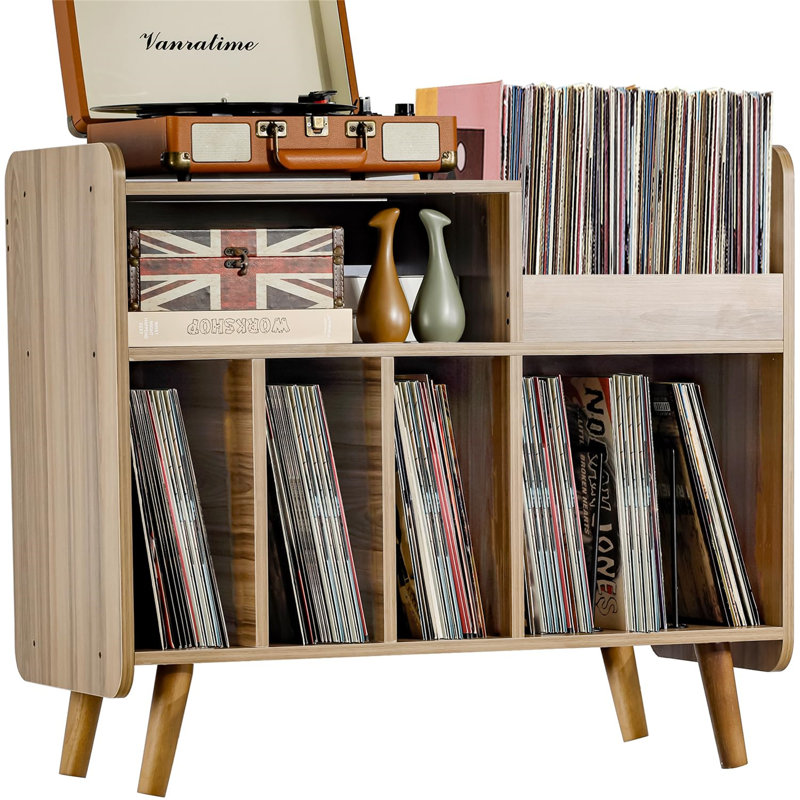81.2cm H Media Shelves, Walnut