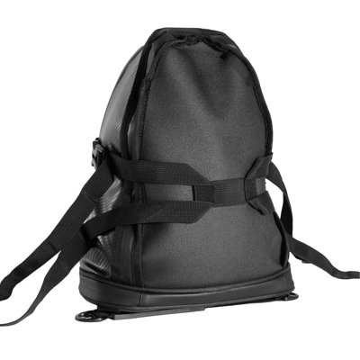 Sac de queue de moto, sac de siège arrière de 10 L avec housse de pluie imperméable, sac de rangement pour bagage de sport en plein air, sac à dos avec bandoulière et poche intérieure, noir