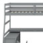 Lit mezzanine avec 7 tiroirs, 2 tablettes et un bureau-1171062019