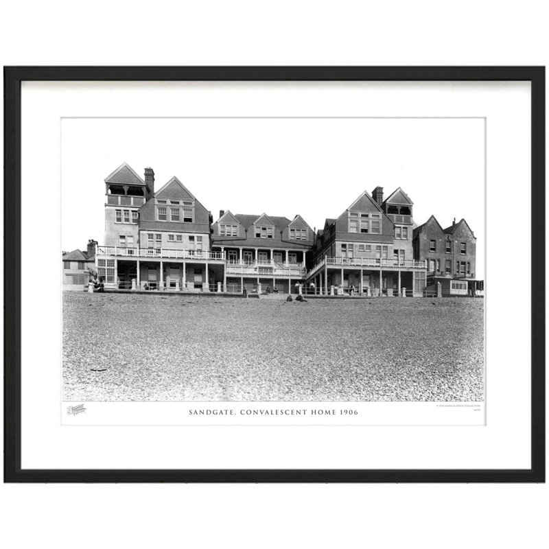 Sandgate, Convalescent Home 1906 1 Piece Single Picture Frame Wall Art, 28cm H x 36cm W x 2.3cm D