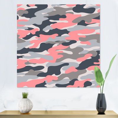 " Pink And Gray Army Camouflage "