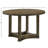 Weathered Oak Veneer Dining Table - Round, 30in Height, 95lbs Weight, 45mm Thick Top 's Round Top, 95lbs, Minimalist