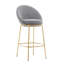 Tabouret de bar intérieur en métal, structure plaquée or, ensemble de 2-1040278239
