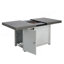Table de foyer extensible rectangulaire en alliage d'aluminium, 50 000 BTU