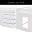 Lit mezzanine simple avec armoire et tablette-966688995