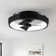 18.9" Flush Mount Caged 6-speed Reversible Ceiling Fan with Dimmable 3CCT LED Lights and Remote Control