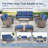 Valierius High-Quality 3-Seat Outdoor Wicker Sofa With Professional Outdoor Cushions - Durable, Comfortable Design For Patios, Gardens, And Porches-662165328-662165327