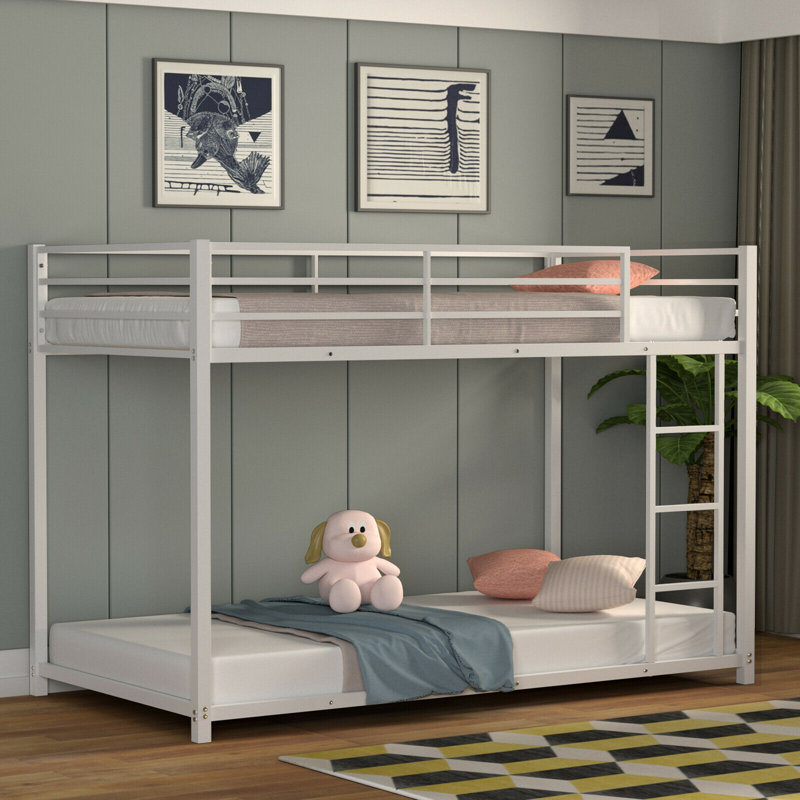 Carson Kids Twin Over Twin Bunk Bed, White