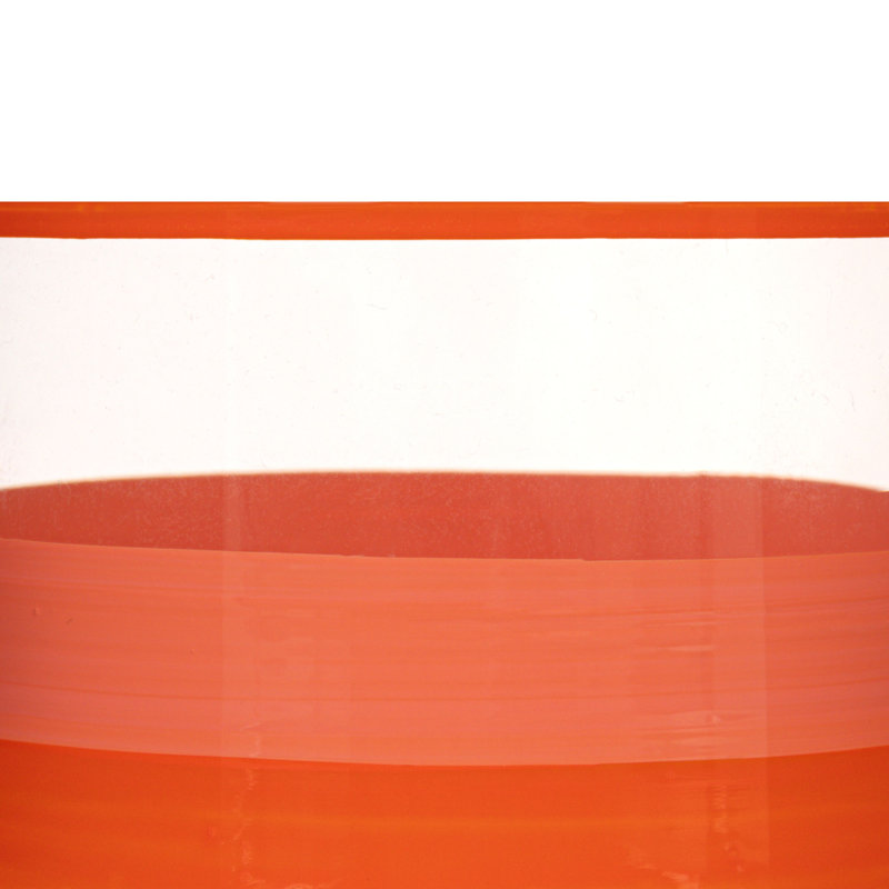 Two-Tone Drinking Glasses With Colored Rim And Stripes