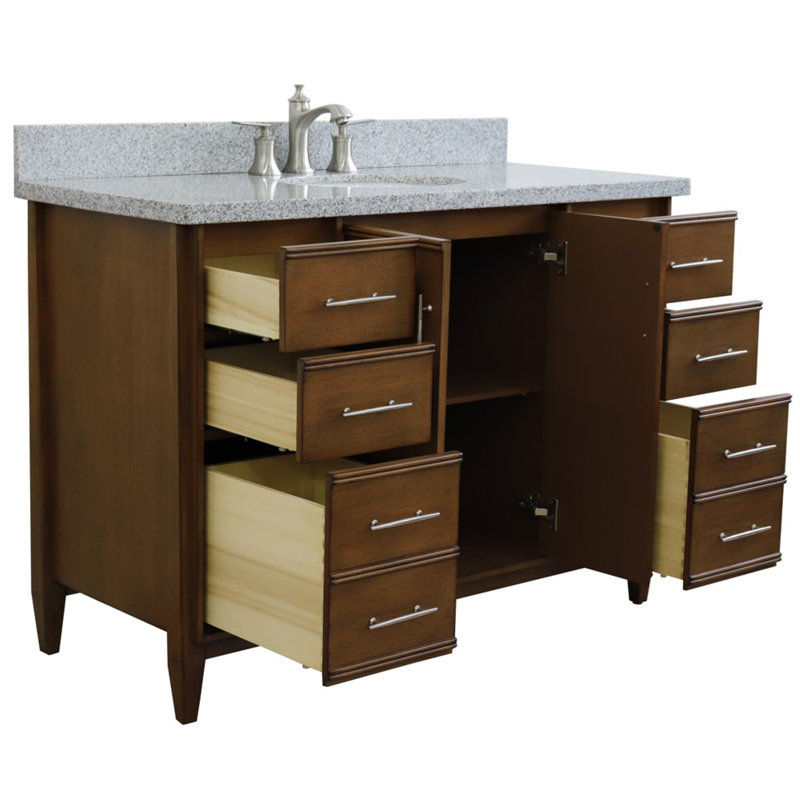 Ensemble de meuble-lavabo simple 49 po Cherelle, gris