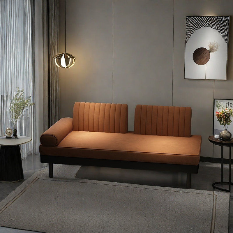 Chaise longue confortable et respirante, Orange