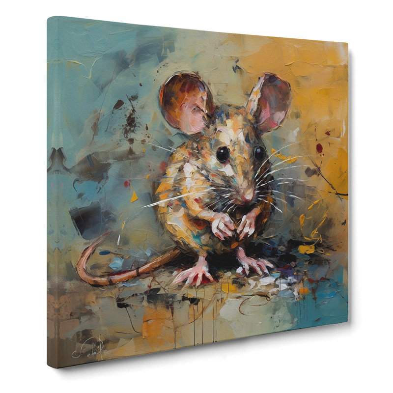 Mouse Expressionism No.1 - No Frame Print, 35cm H x 35cm W x 3cm D