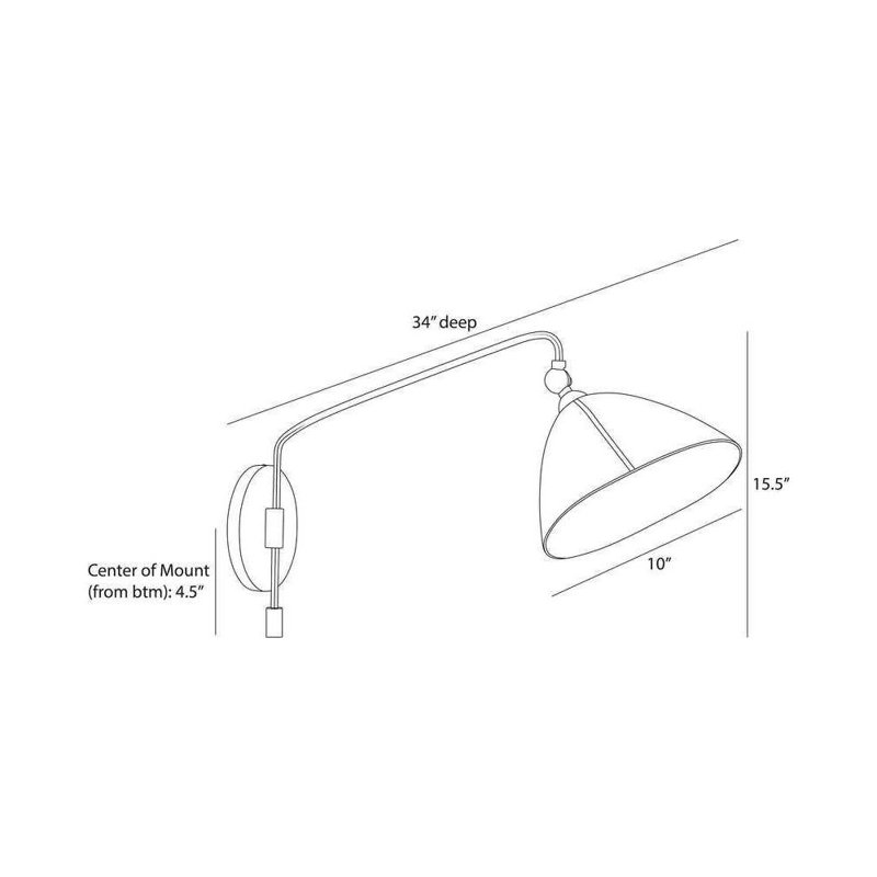 Inlet 1 - Light Armed Sconce