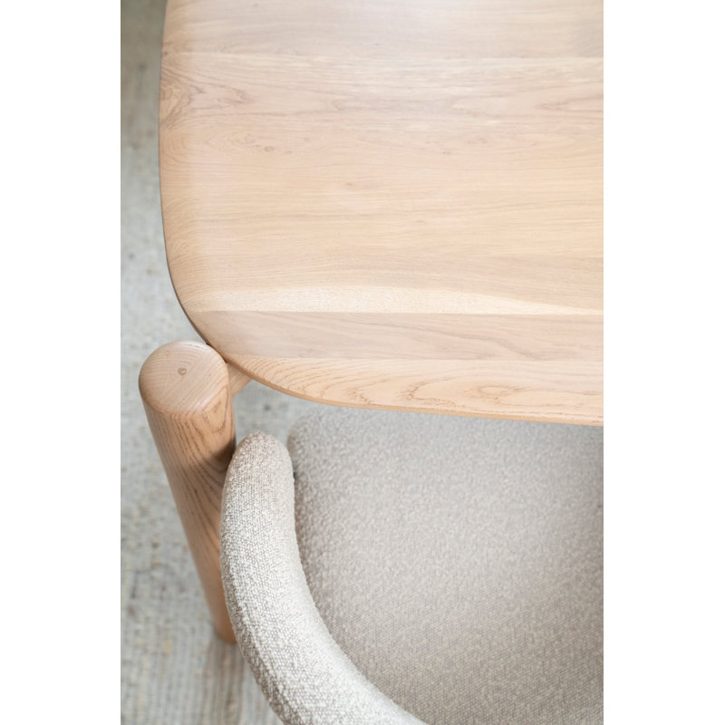 Dining Table Solid Oak Dining Table, 30''H x 63''L x 35''W