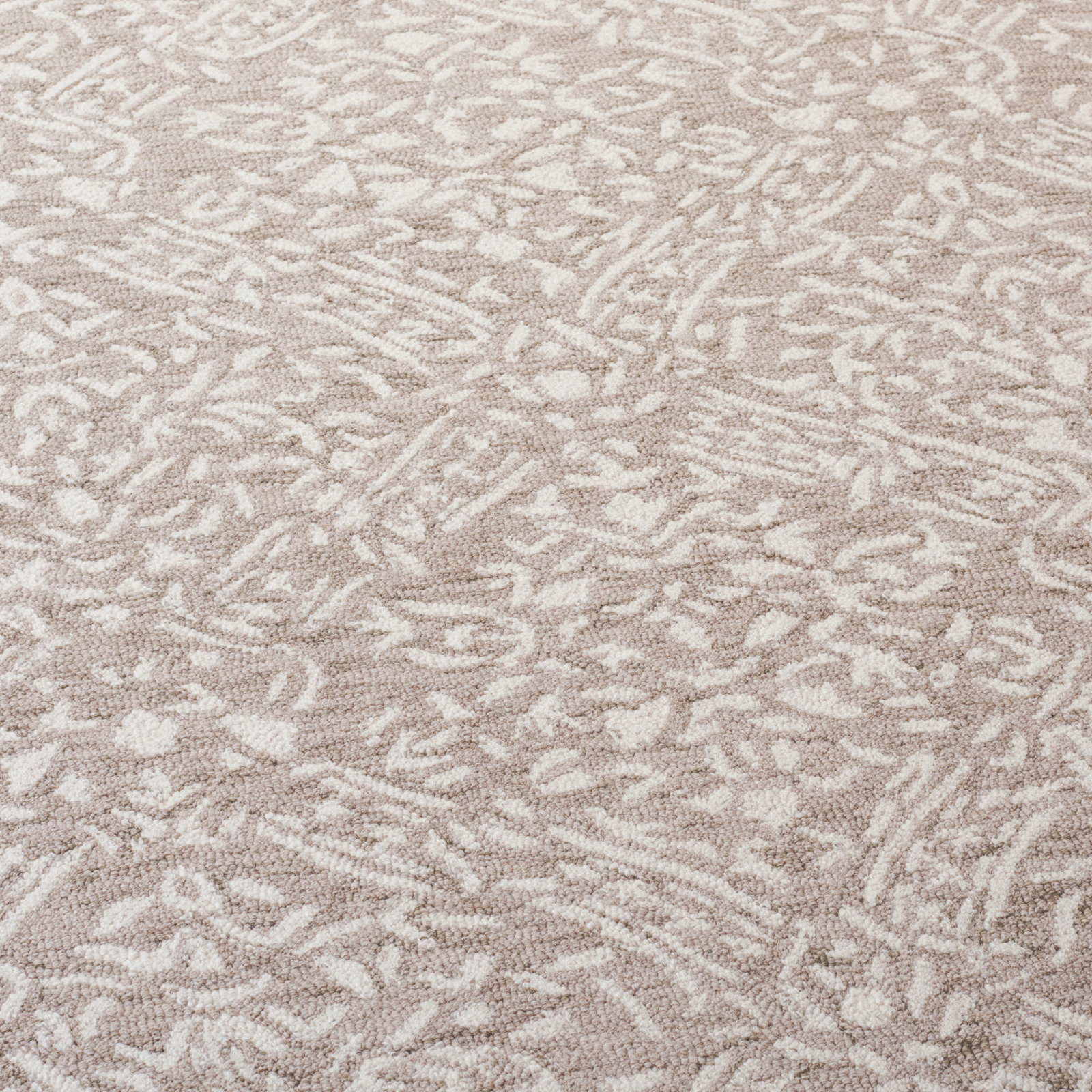 Olivier Lauren Ralph Lauren Hand Tufted Wool & Cotton Damask Rug, Rectangle 3' x 5'