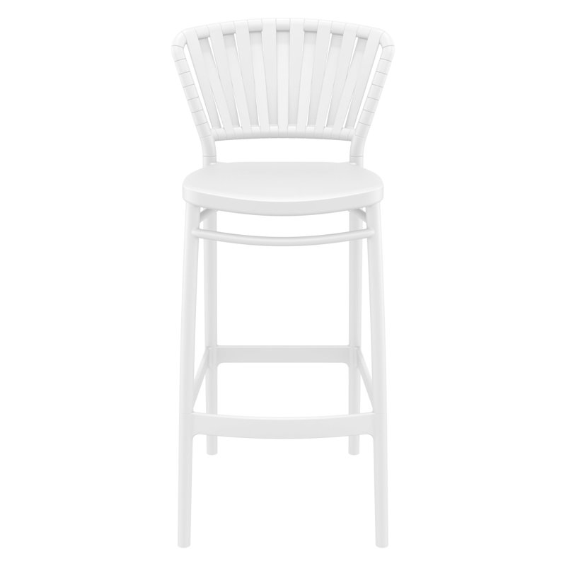 Tabouret de bar d'extérieur Newport, 29.5", Blanc