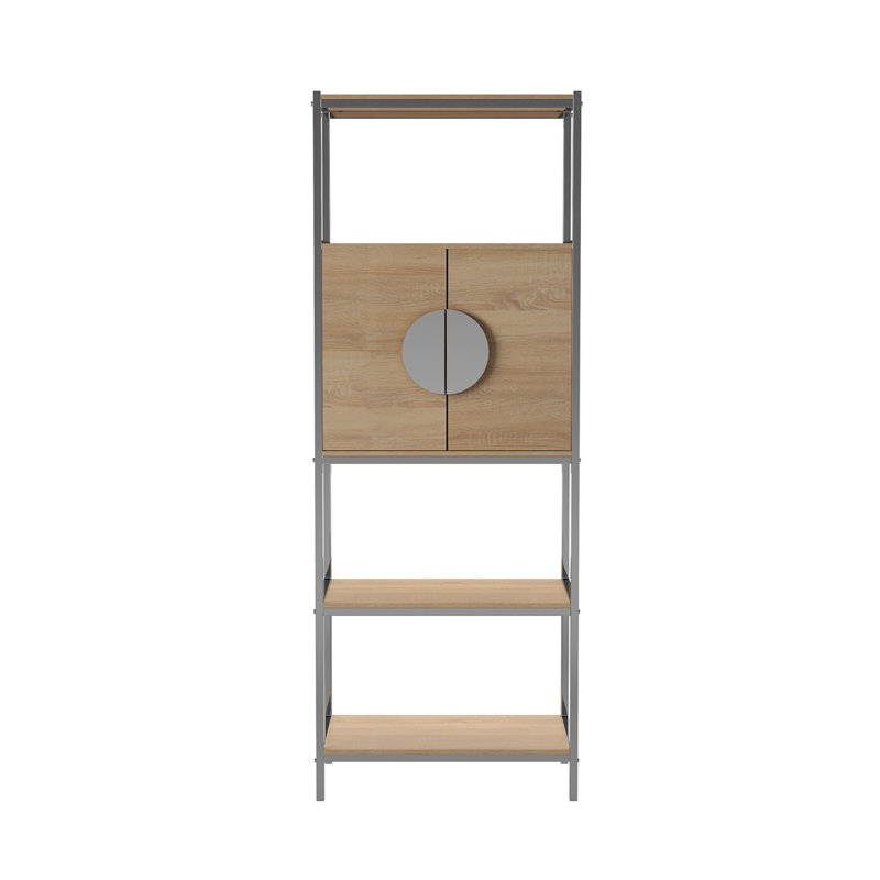 Armoire de bar haute avec rangement pour le vin Northdom