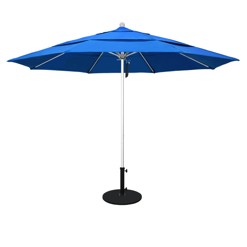 Parasol de marché 11 pi Hibo, Tissu performance bleu royal