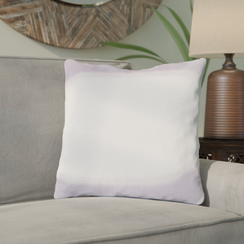 Striped Reversible Throw Pillow, 20" H x 20" W x 4" D, Sky Blue, Polyester