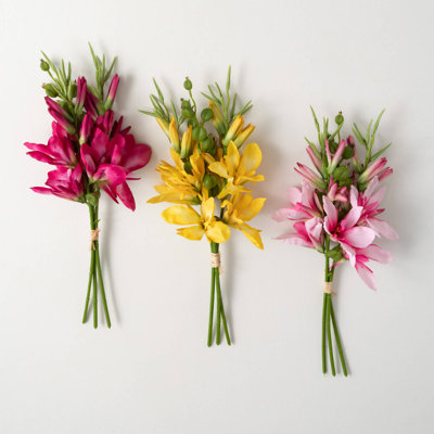 Ensemble de 3 paquets de buissons 18,5 "orchidées artificielles