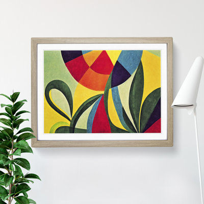 Mind Blowing Floral Abstract 1 Piece Single Picture Frame Wall Art
