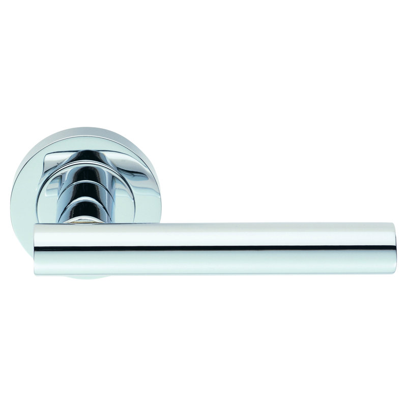 Calla Latch Door Handle, Polished Chrome