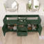 72 In. W X 21.5 In. D X 33.5 In. H Freestanding Bath Vanity Cabinet Without Top Bathroom Base In Green Unassembled