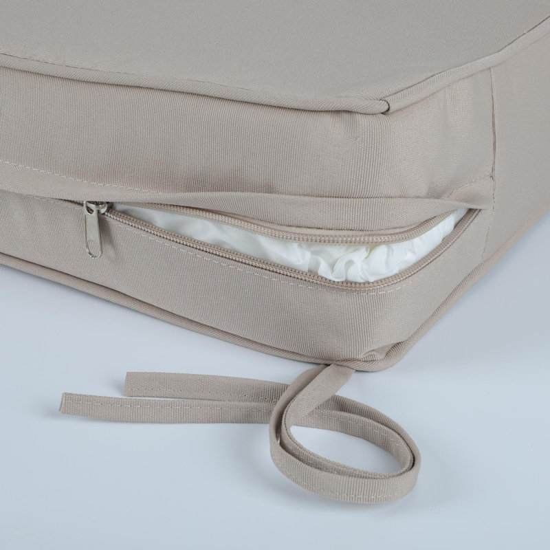 2-Piece Outdoor Deep Seat Cushion Set ( Cushion Only), Beige