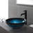 Ladon Glass Circular Vessel Bathroom Sink