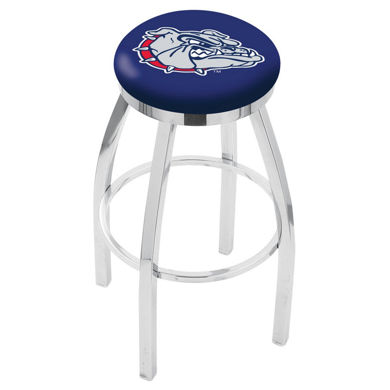 Tabouret tournant 36 "NCAA, Gonzaga, Chrome