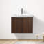 Armoire de salle de bain à fixation flottante 24 po avec lavabo en résine, portes à fermeture douce-584355348