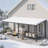 Hardtop Gazebo With Galvanized Steel Sloping Roof-124065812