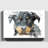 Rottweiler Dog - Rectangle Print on Canvas-23697840-89836197