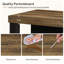 Îlot de cuisine avec tablettes de rangement, tablette de cuisine de 55 pouces avec grand plan de travail, structure en bois stable, style maison de campagne-21040303