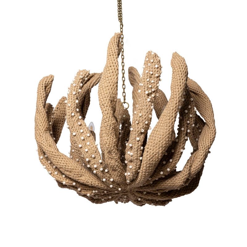 Crocheted Jute Chandelier - Mossel