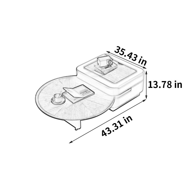 Creative Expandable Lifting Coffee Table
