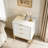 Modern Bedside Table Nightstand with 3 Storage Drawers-973375879