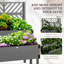 Lit de jardin surélevé avec treillis Outsunny