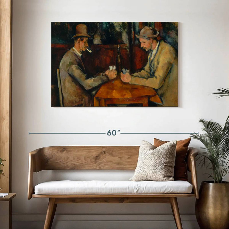 Senne, les joueurs de cartes, 1890, H 30 po x l 45 po