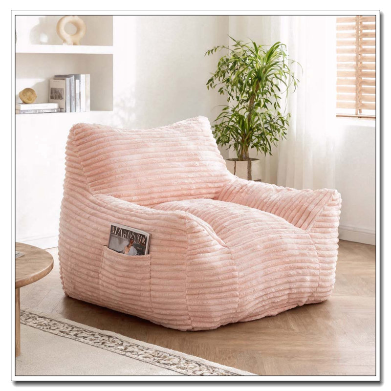 Fauteuil à billes, fauteuil à billes très grand et confortable, Rose