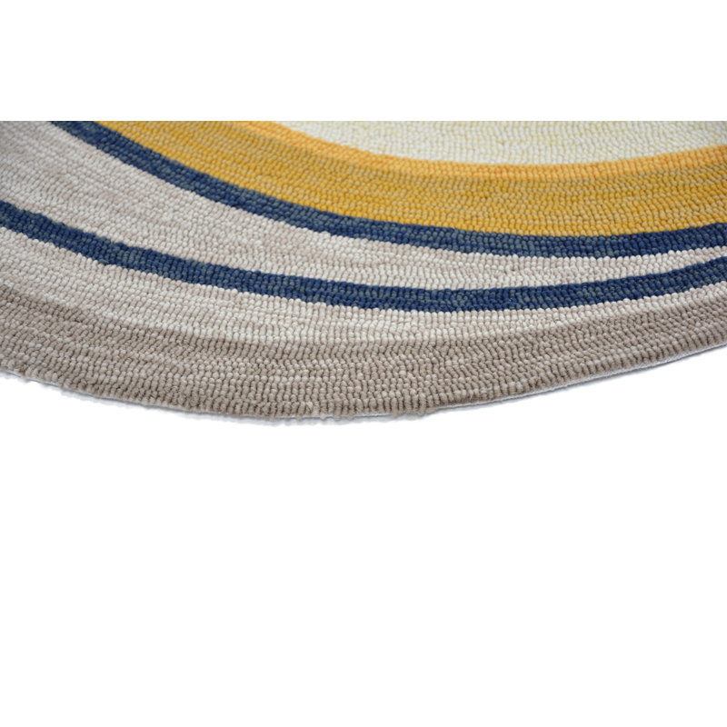 Geometric Area Rug, Oval 6'7" x 9'2"