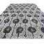 Rumi Ikat Hand-Knotted Silk Sunburst/Gray/Black Area Rug
