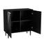 Armoire minimaliste pour la maison, tablettes réglables, conception spacieuse, armoire d'appoint contemporaine à porte géométrique, étagères, intérieur-1051702654-1051702653