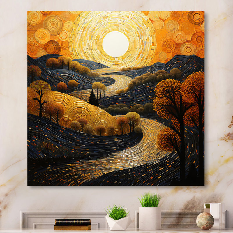 Canyon Golden Hour Collage I sur toile, H 36 po x l 36 po, Toile tendue