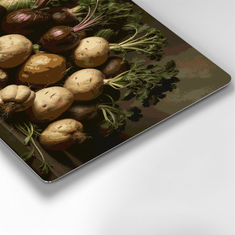 Légumes, art mural brun en métal Rutabaga, H 20 po x l 30 po