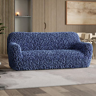 Housse pour canapé extensible 3 places - Design exclusif et doux au toucher - Collection Fuco Velvet